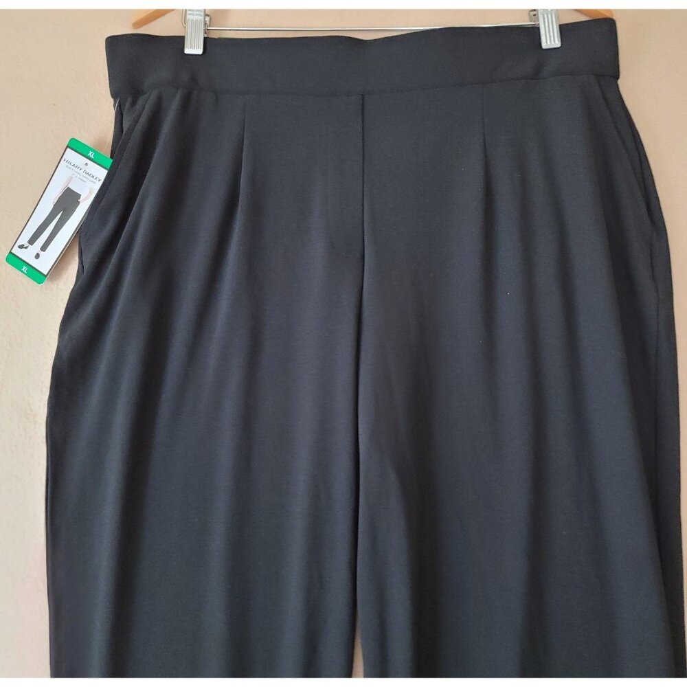 Hilary Radley Stretch Pull On Dress Pant Built In Tummy Control Black XL NWT - Picture 4 of 12